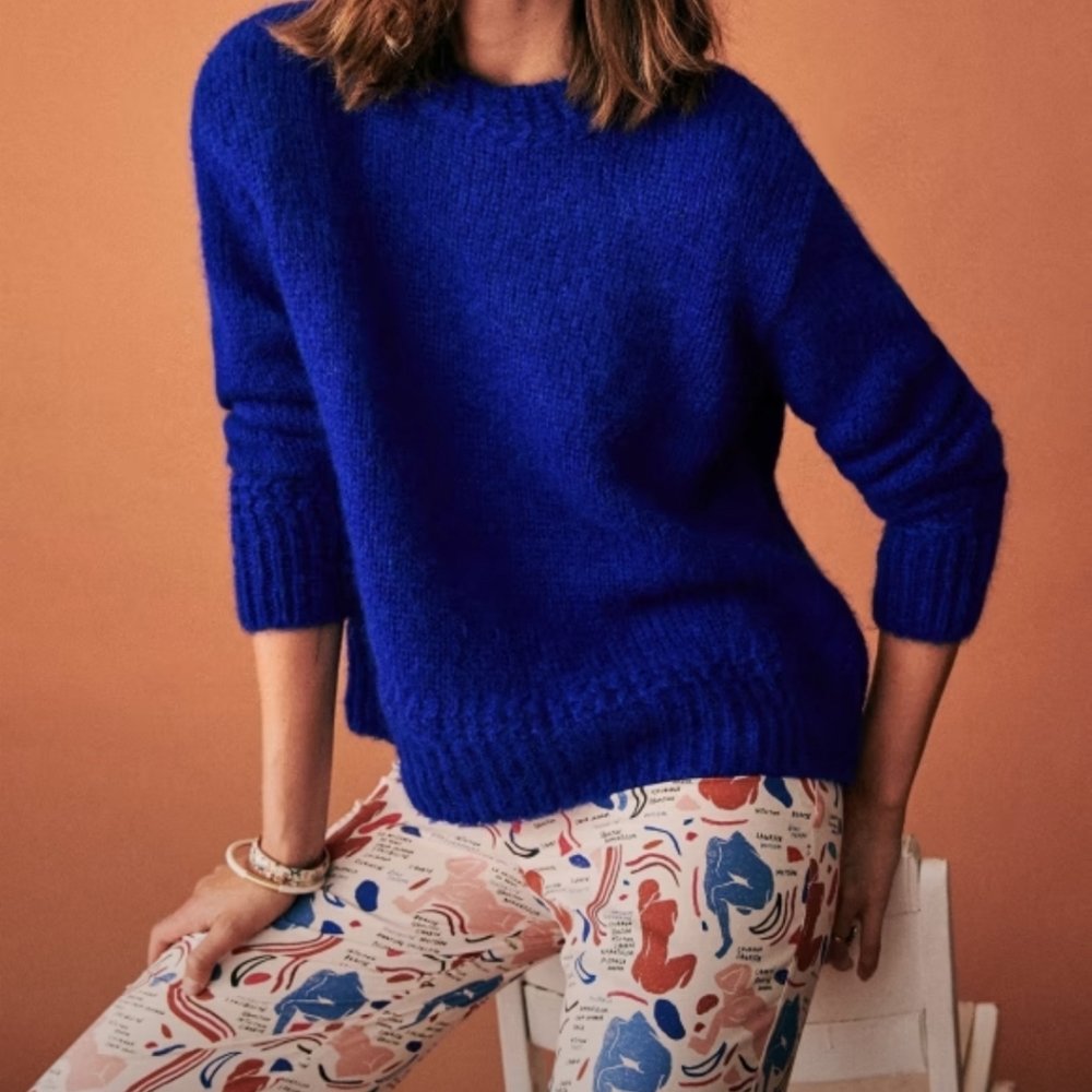 Sezane Electric Blue Chuck Jumper